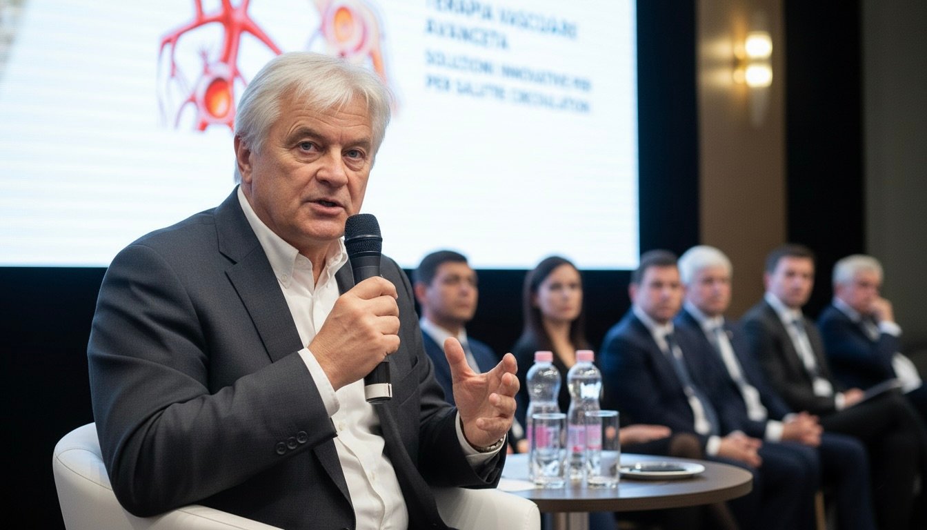 Csókay András professzor orvosi konferencián